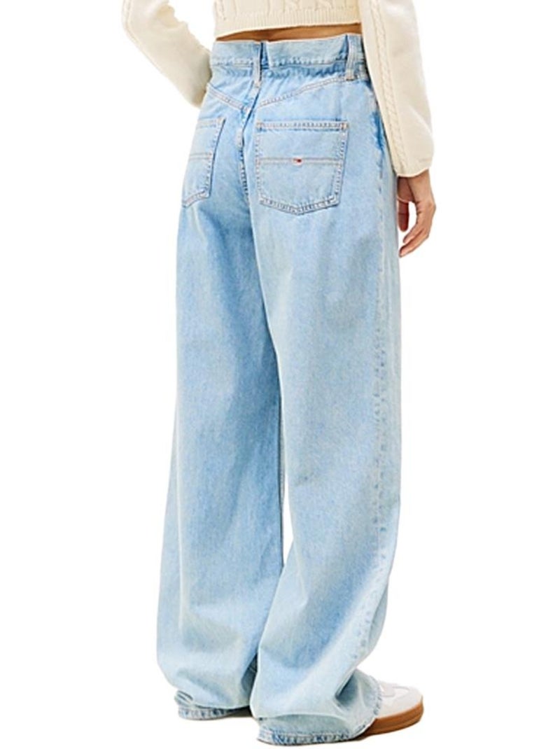 Jean Ample Femme Tommy Hilfiger Bleu - Kiabi