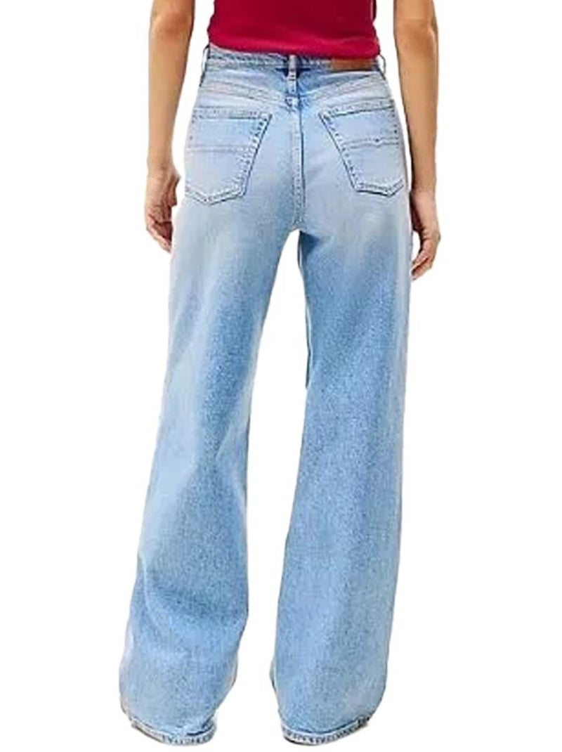 Jean Ample Femme Tommy Hilfiger Bleu - Kiabi