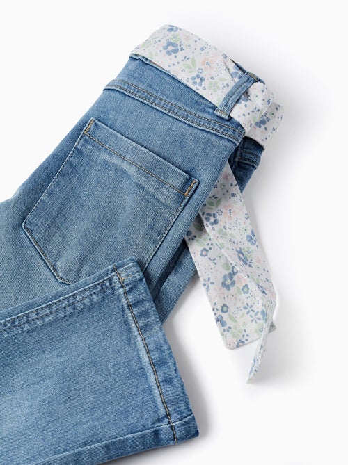 Jean avec Ceinture Florale - Kiabi