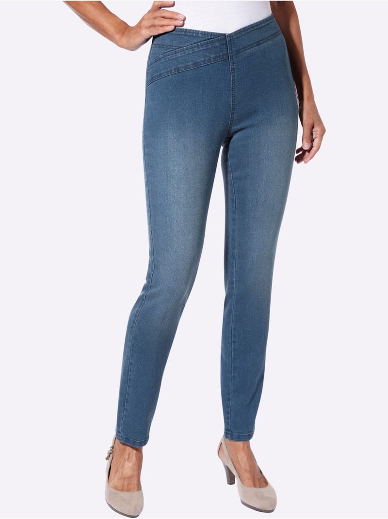 Jean Avec Coton - Taille Standard - Witt Bleu jean - Kiabi