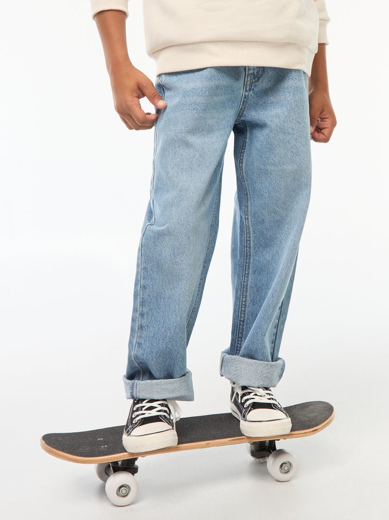Jean baggy 5 poches Double stone - Kiabi