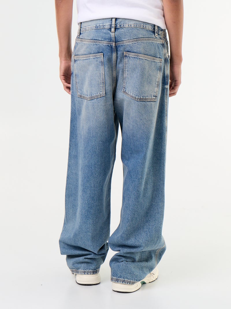 Jean baggy à 5 poches Bleu - Kiabi