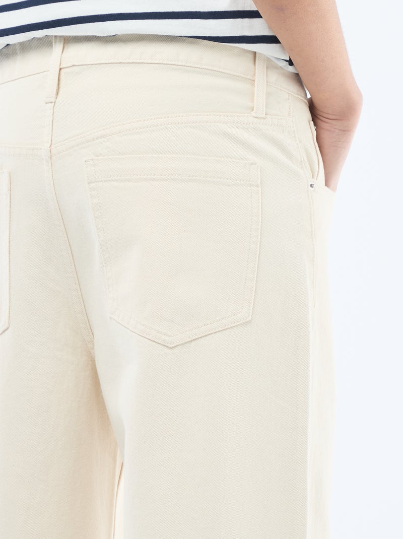 Jean baggy Beige - Kiabi