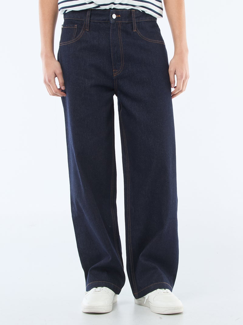 Jean baggy Bleu - Kiabi