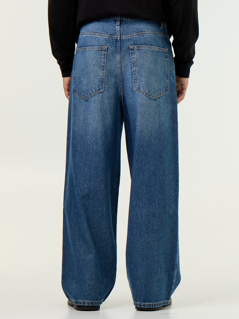 Jean baggy / coupe large Bleu - Kiabi