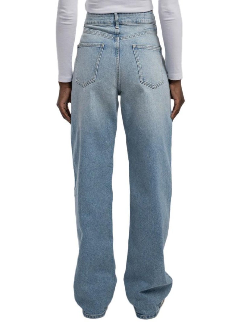 Jean Baggy Femme Teddy Smith Bleu - Kiabi