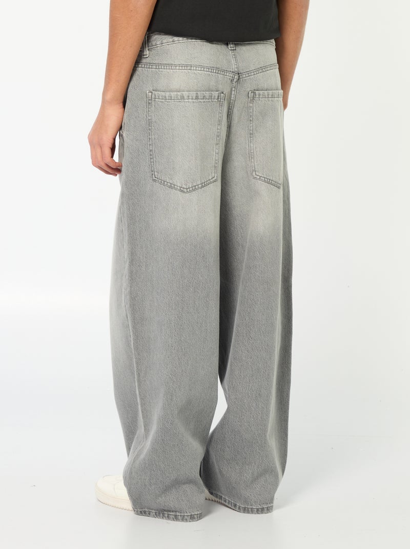 Jean baggy Gris - Kiabi