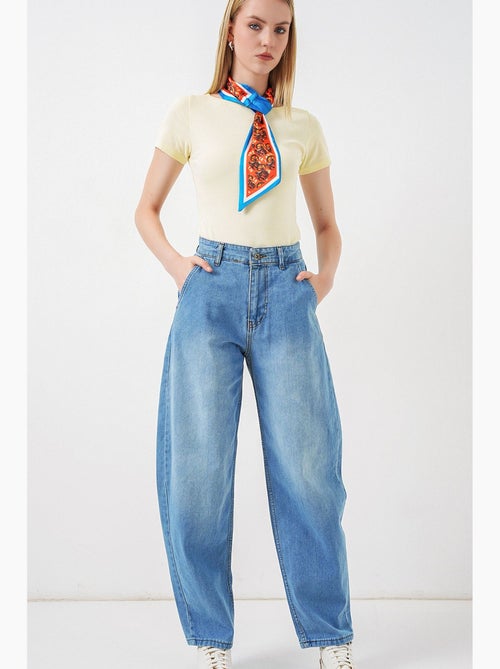 Jean baggy taille haute bdart - Kiabi
