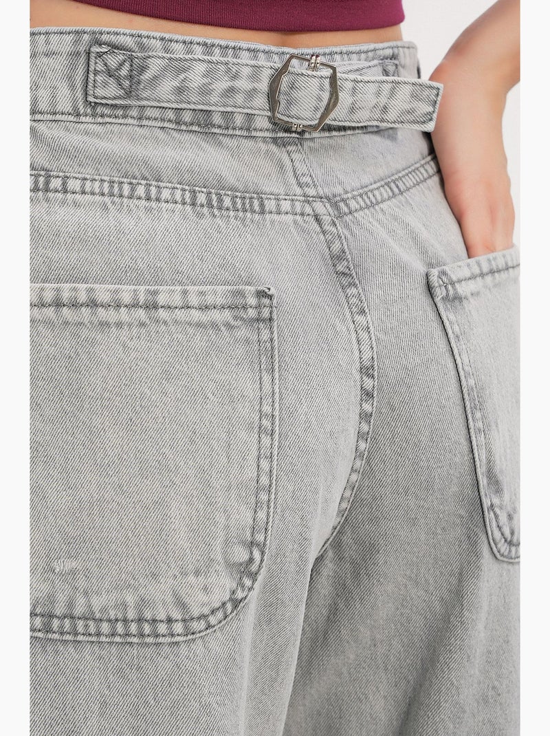 Jean baggy taille haute bdart Gris clair - Kiabi