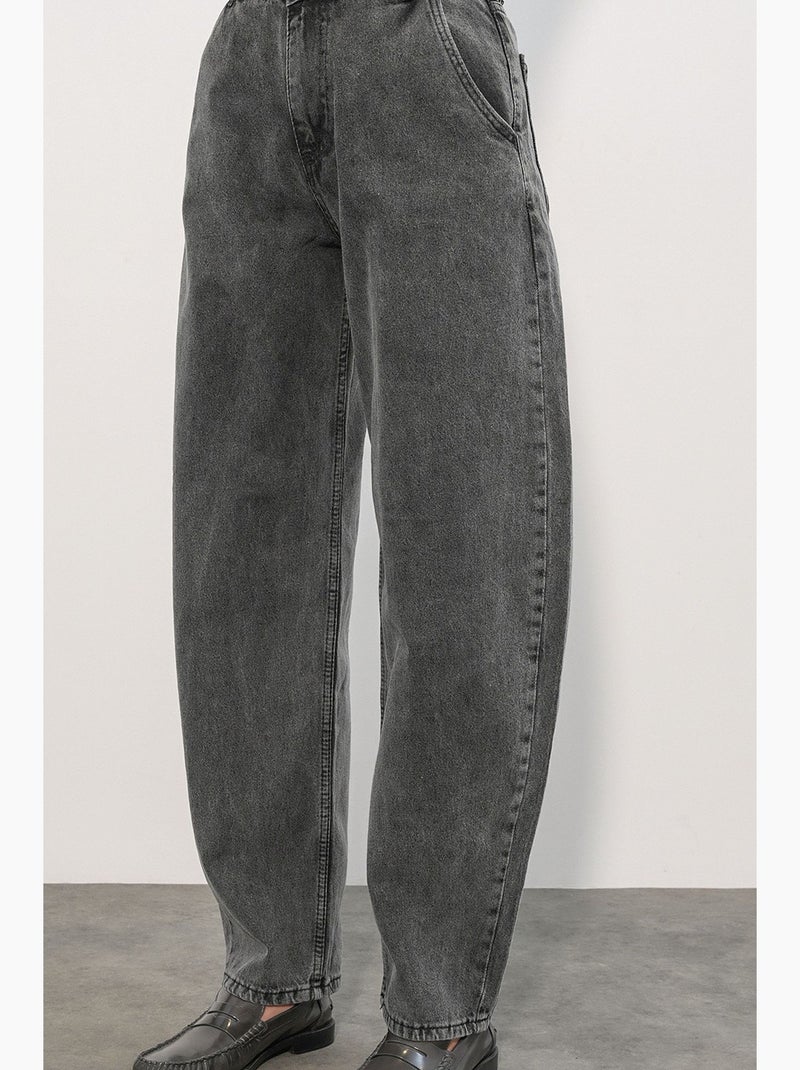 Jean baggy taille haute bdart Gris foncé - Kiabi