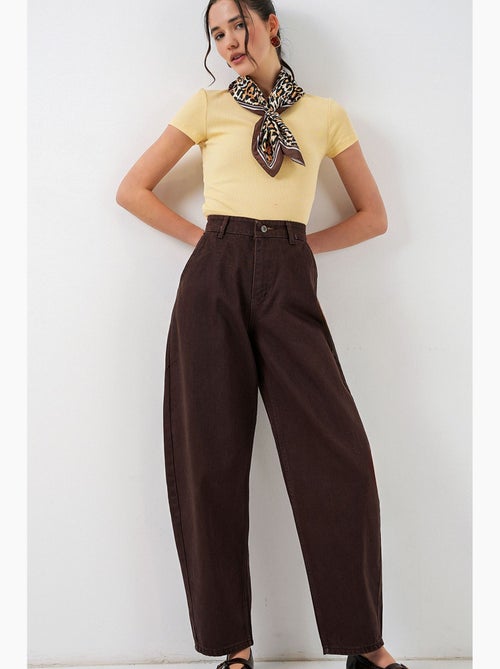 Jean baggy taille haute bdart - Kiabi