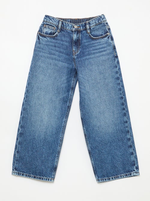 Jean baggy uni 5 poches - Kiabi Jean baggy uni 5 poches - Kiabi