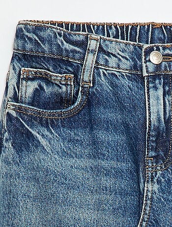 Jean baggy uni 5 poches