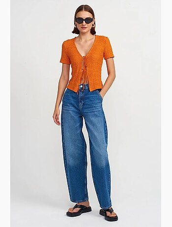 Jean ballon taille haute dilvin