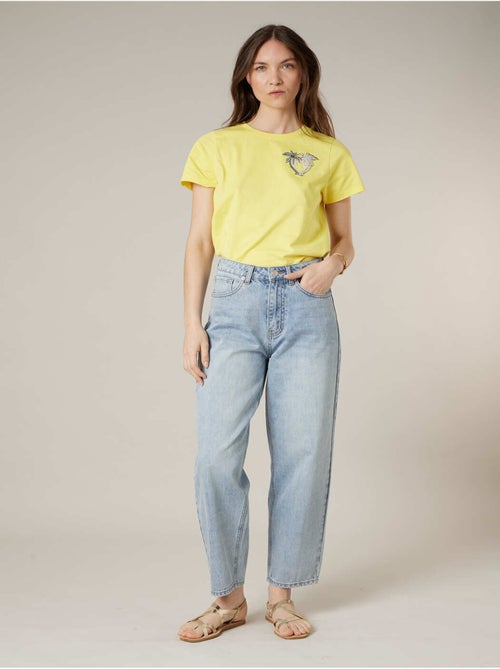 Jean barrel femme Denim 'Deeluxe' - Kiabi