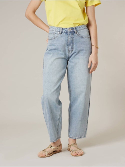Jean barrel femme Denim 'Deeluxe' - Kiabi