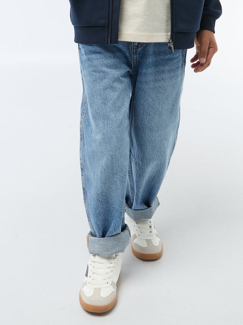 Jean barrel fit Bleu - Kiabi