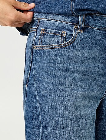 Jean barrel taille haute