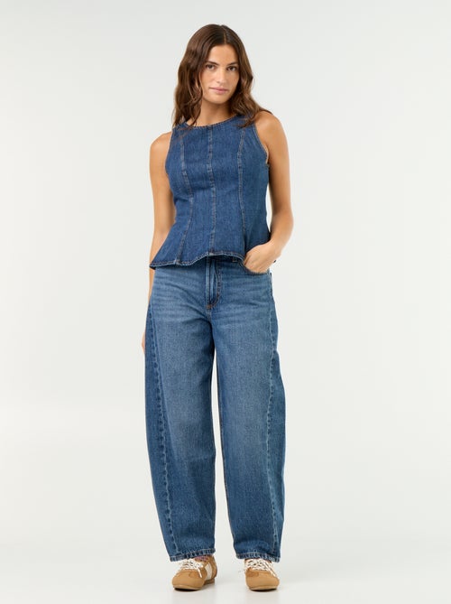 Jean barrel taille haute - Kiabi Jean barrel taille haute - Kiabi