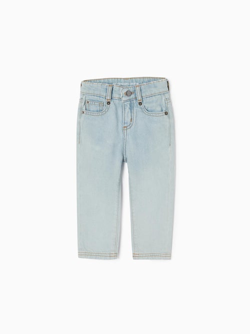 Jean Bébé en Coton Taille Ajustable - Kiabi