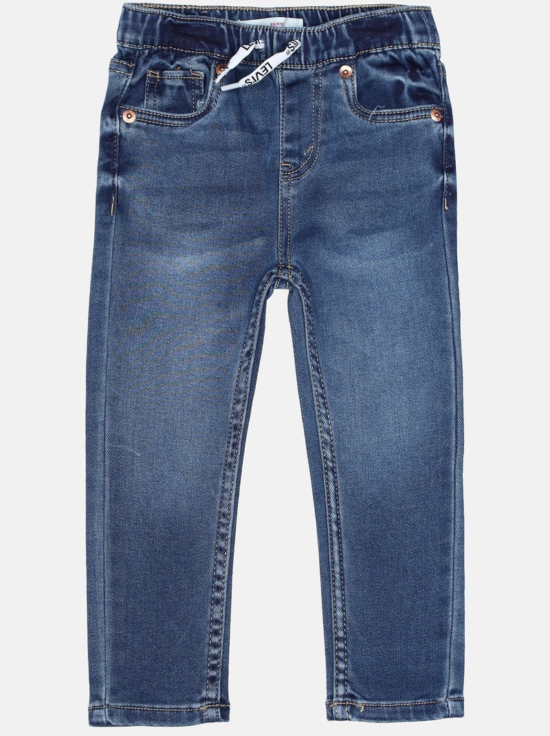 Jeans Bébé Garçon Levi's – Gris Délavé, Taille Élastiquée, Stretch Confort, 5 Poches, Style Décontracté