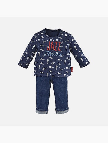 JEAN BEBE + T-SHIRT "GUITARES