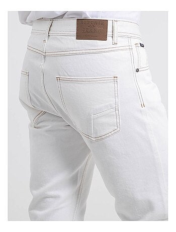 Jean blanc coupe droite SISKA