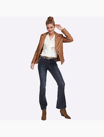 Jean bootcut - taille courte - helline