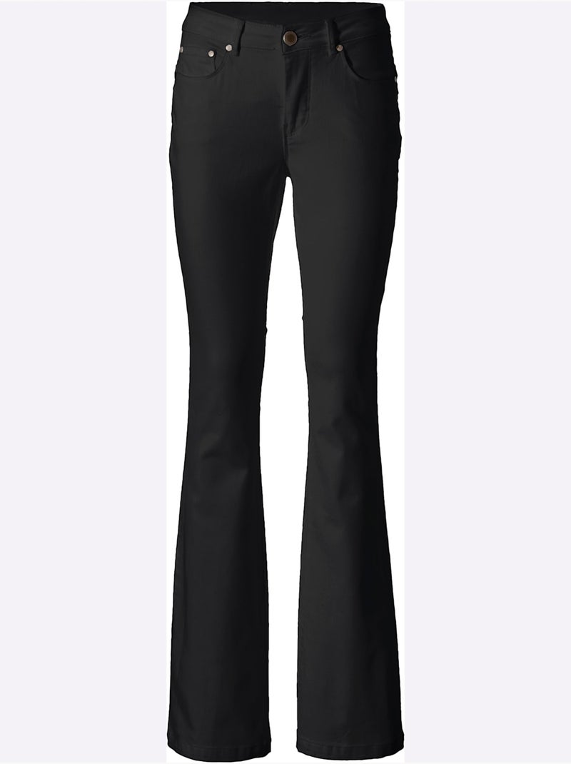 Jean bootcut - taille standard - helline Noir - Kiabi