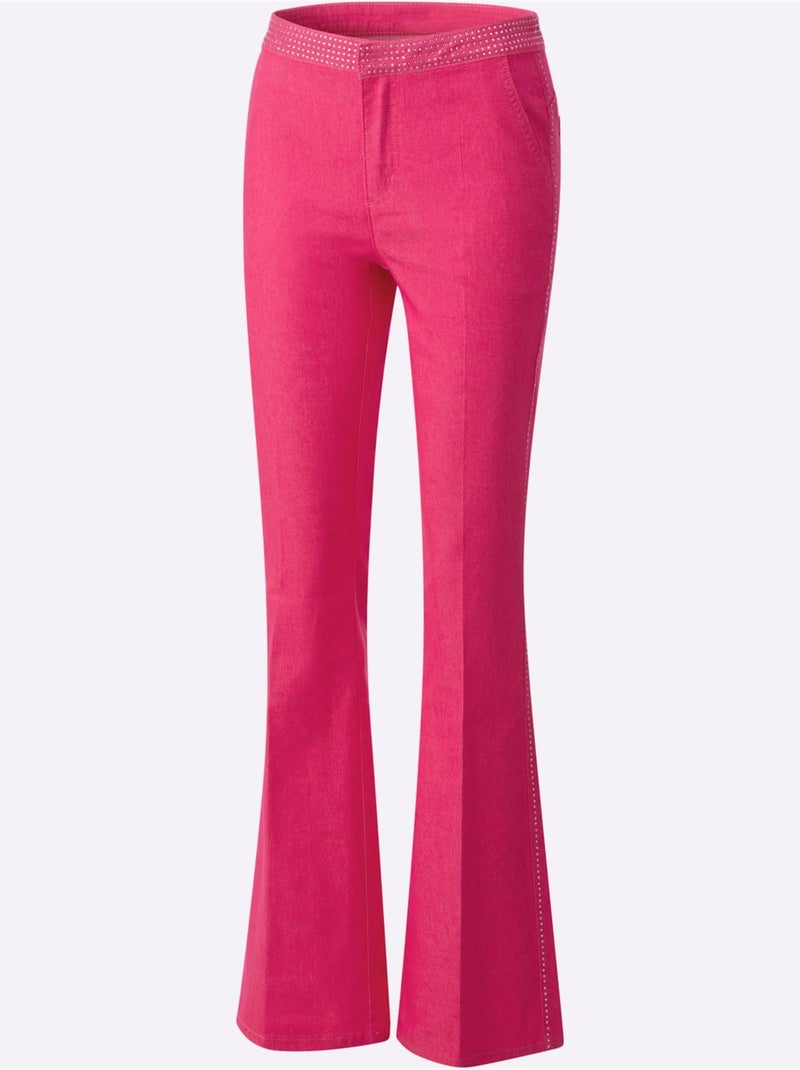 Jean Bootcut - Taille Standard - Helline Rose fushia - Kiabi
