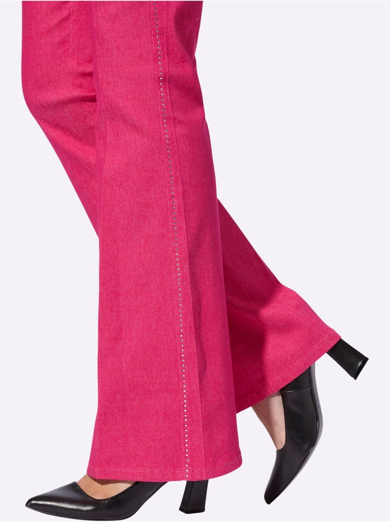 Jean Bootcut - Taille Standard - Helline Rose fushia - Kiabi