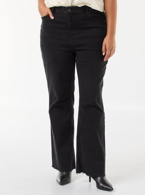 Jean bootcut avec bords à cru - Kiabi
