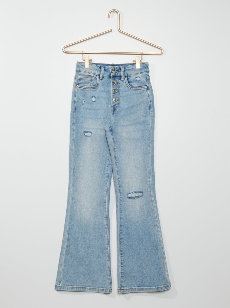 Jean bootcut bleu clair - Kiabi