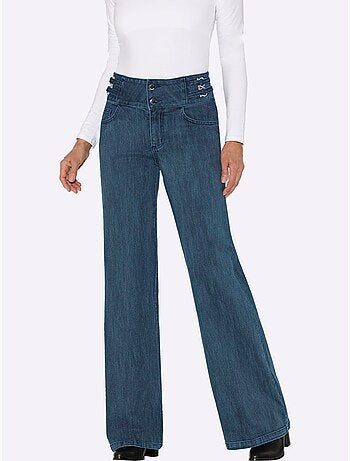Jean bootcut brides décoratives - taille standard - helline