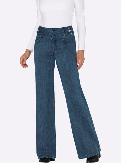 Jean bootcut brides décoratives - taille standard - helline - Kiabi
