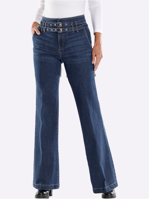 Jean Bootcut Ceinture - Taille Standard - Helline - Kiabi