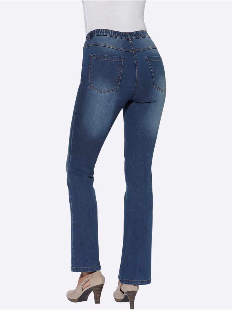 Jean Bootcut Coupe Bootcut Décontractée - Taille Courte - Moda Vilona Bleu jean - Kiabi