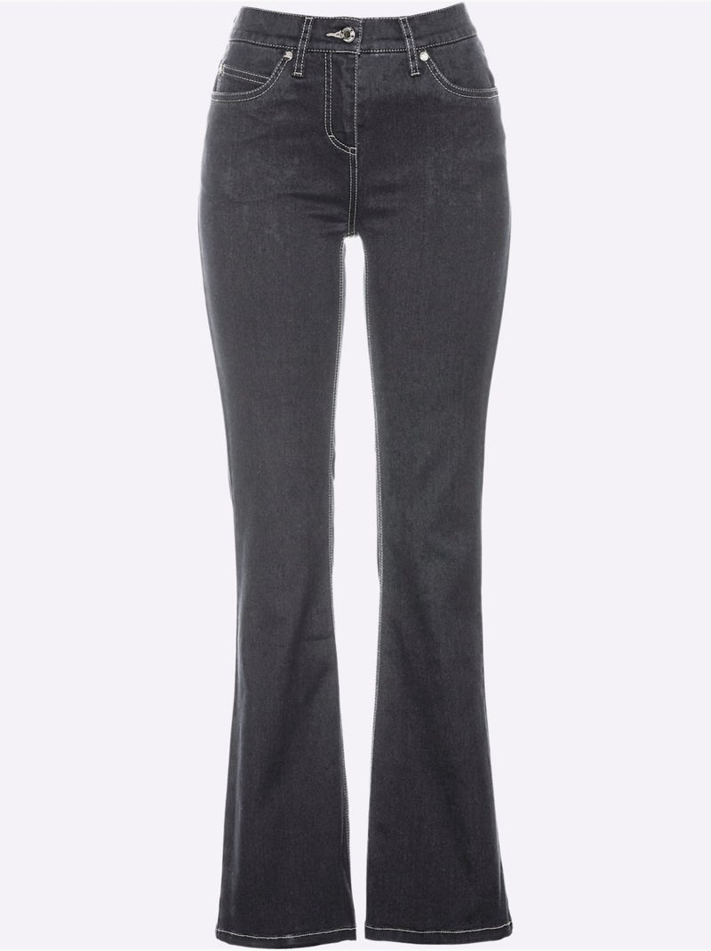 Jean bootcut coupe bootcut décontractée - taille standard - witt Bleu foncé - Kiabi