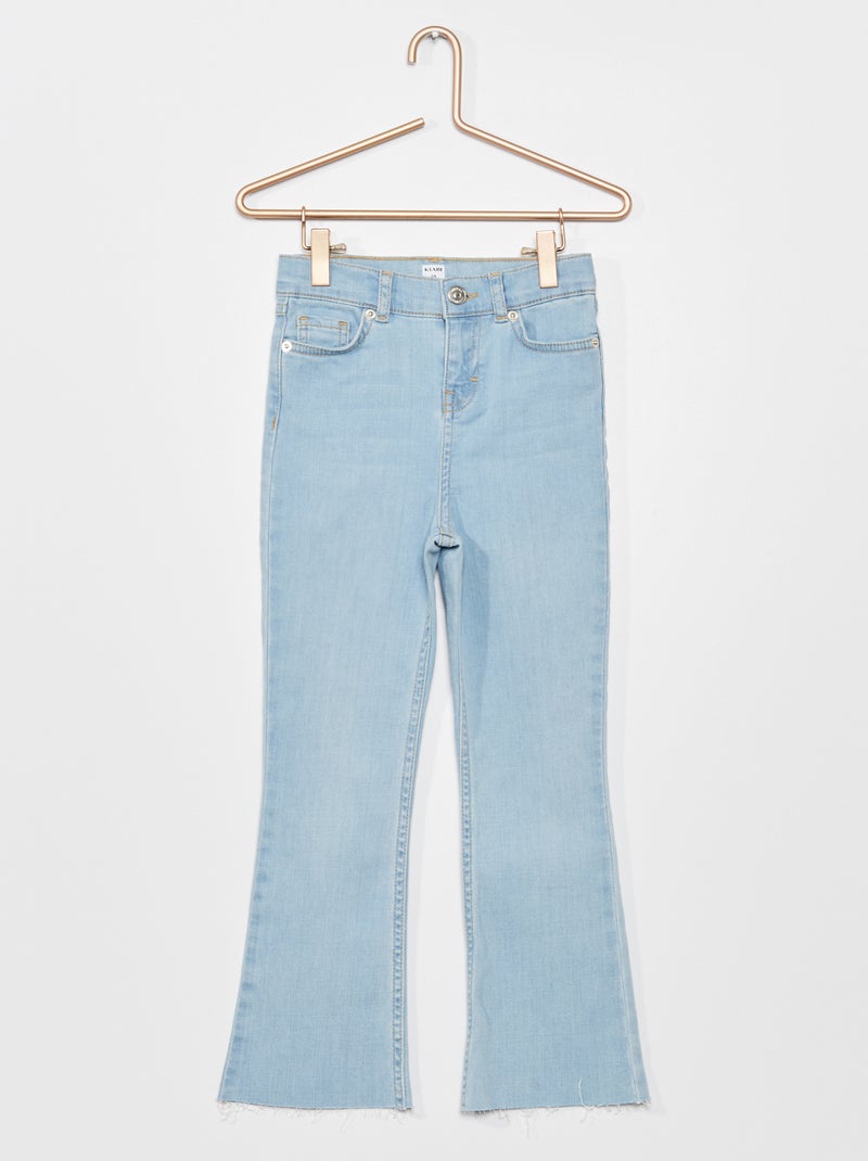 Jean bootcut cropped Bleu - Kiabi