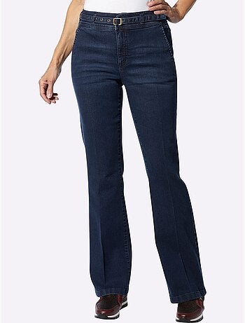Jean Bootcut Denim Doux - Taille Courte - Moda Vilona