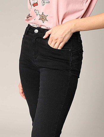 Jean bootcut en denim stretch avec taille haute 'Deeluxe'
