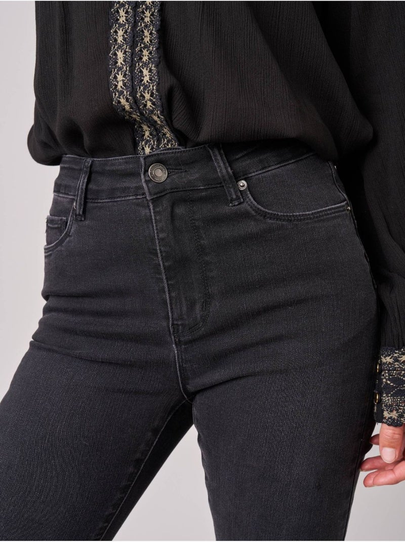Jean bootcut femme 'deeluxe' Noir Gris - Kiabi