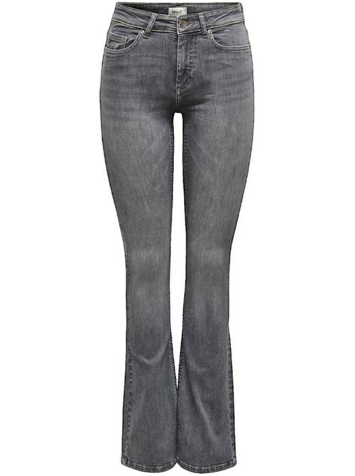 Jean bootcut ONLBLUSH LIFE MID FLARED coton Only - Kiabi