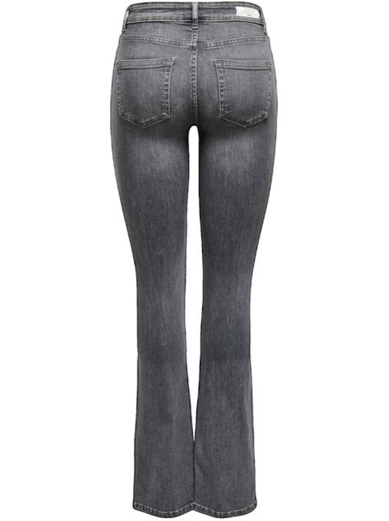 Jean bootcut ONLBLUSH LIFE MID FLARED coton Only Gris Gris - Kiabi