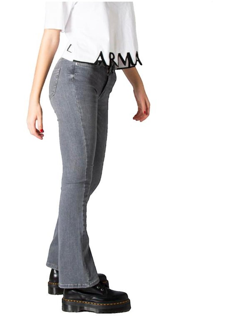 Jean bootcut ONLBLUSH LIFE MID FLARED coton Only Gris Gris - Kiabi
