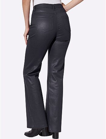 Jean bootcut revêtement brillant - taille standard - helline