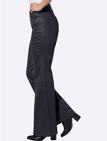 Jean bootcut revêtement brillant - taille standard - helline