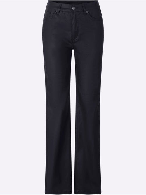 Jean bootcut revêtement brillant - taille standard - helline - Kiabi