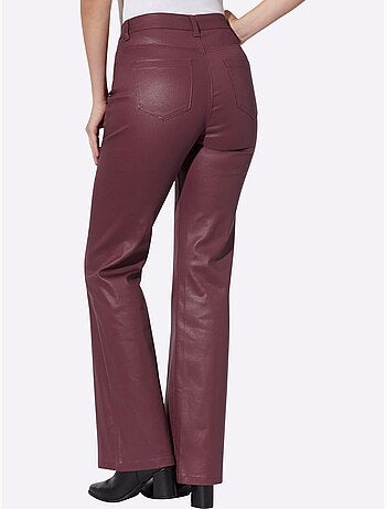 Jean bootcut revêtement brillant - taille standard - helline