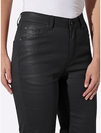 Jean bootcut revêtement brillant - taille standard - helline